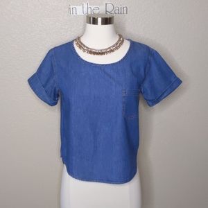 Girl Krazy Blouse Denim Size XS